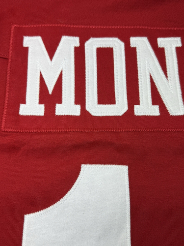 Mitchell & Ness Throwback LARGE San Francisco 49ers Montana Long Sleeve Jersey - Picture 7 of 12