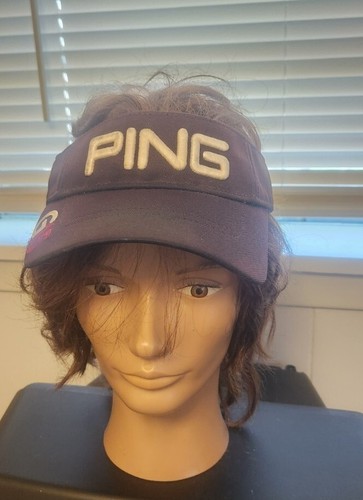 Sombrero visera de golf Ping G15 negro blanco ajustable bordado bambú carbón - Imagen 1 de 9