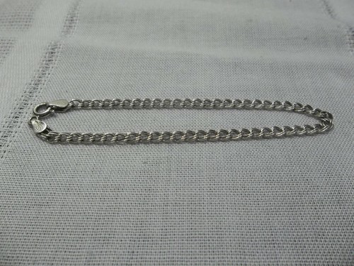 ~~Adorably Dainty Sterling Silver Double Link Charm Bracelet~NO CHARMS~~ - Picture 2 of 8