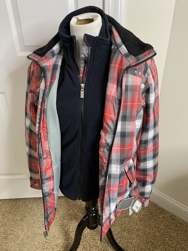Women’s Sunice Nicole Plaid Bondtech 10,000MM Ski Jacket •Size 4 *NWT - Picture 1 of 12