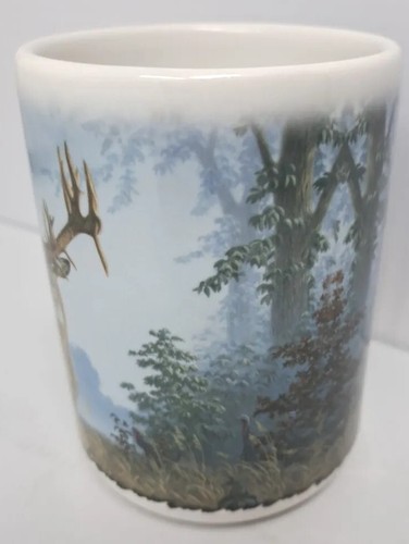 The Lovestuen Buck Foggy Morning Trio Hunting Big Bucks Coffee Mug Larry Zach - Picture 6 of 10