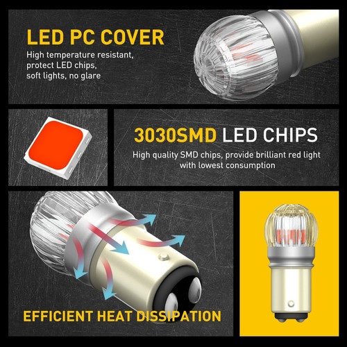 1157 Bright LED Tail Brake Stop Light Parking Bulbs Turn Signal Indicator LN - Picture 5 of 8