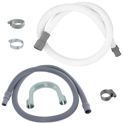 Fill Water Pipe /& Outlet Drain Hose For Kenwood Washing Machine 2.5m Kit