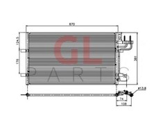 Air Condenser A/C Radiator Conditioning FOR FORD C-MAX 2007-2010 1335552 EU