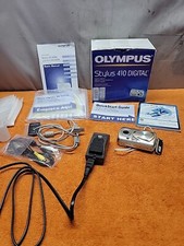 P•Olympus Stylus 410 Digital 4.0 MP Camera -Battery, Case, Charger. Untested 