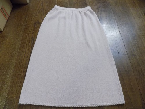 Vtg Dana Hogan Crochet Knit 2 pc Set Mock neck Sweater & 24" W Skirt Lilac FAB! - Picture 21 of 24