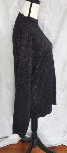 Napa Valley Damenpullover rosa Rauten schwarz metallic Größe L neu mit Etikett - Bild 3 von 6