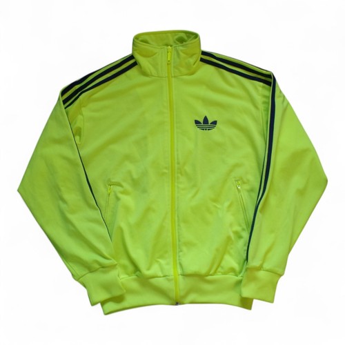 Adidas Firebird Neon Green Track Jacket Size S / M, Rare