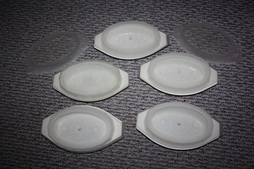 12 pc Anchor Hocking Microwave Freeze Heat Serve 17oz Casserole w Lids Oval USA