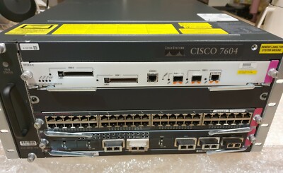 Cisco CISCO7604 Router 7604 Chassis w/RSP720-3C-GE, WS-X6748 Cisco CISCO7604 Router 7604 Chassis w/RSP720-3C-GE, WS-X6748
