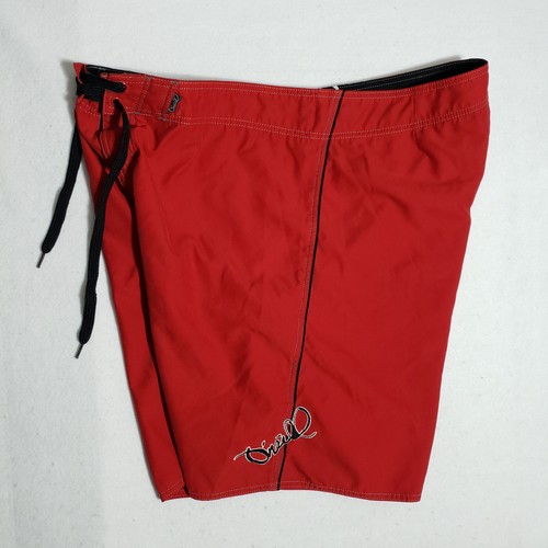 Oneill Board Shorts *DEFECTO* Hombres 40 Bañador Rojo Bolsillo con Cordón - Imagen 9 de 12