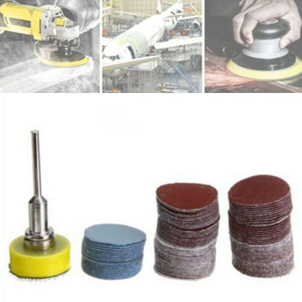 100500 Polishing Wheel Buffing Pad Drill Bits Rotary Tool Sand Paper