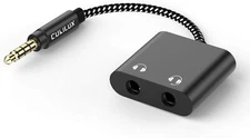 Cubilux 3.5mm to Double Audio Jack 2-Way, 3.5mm, Black 