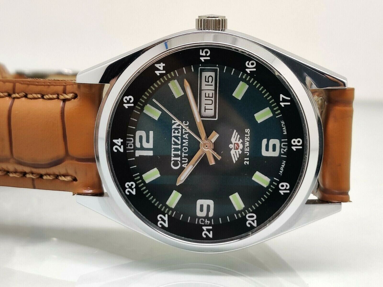 Vintage Citizen Automatik 38 mm Day-Date Japan Made Herren-Armbanduhr - Bild 2 von 5