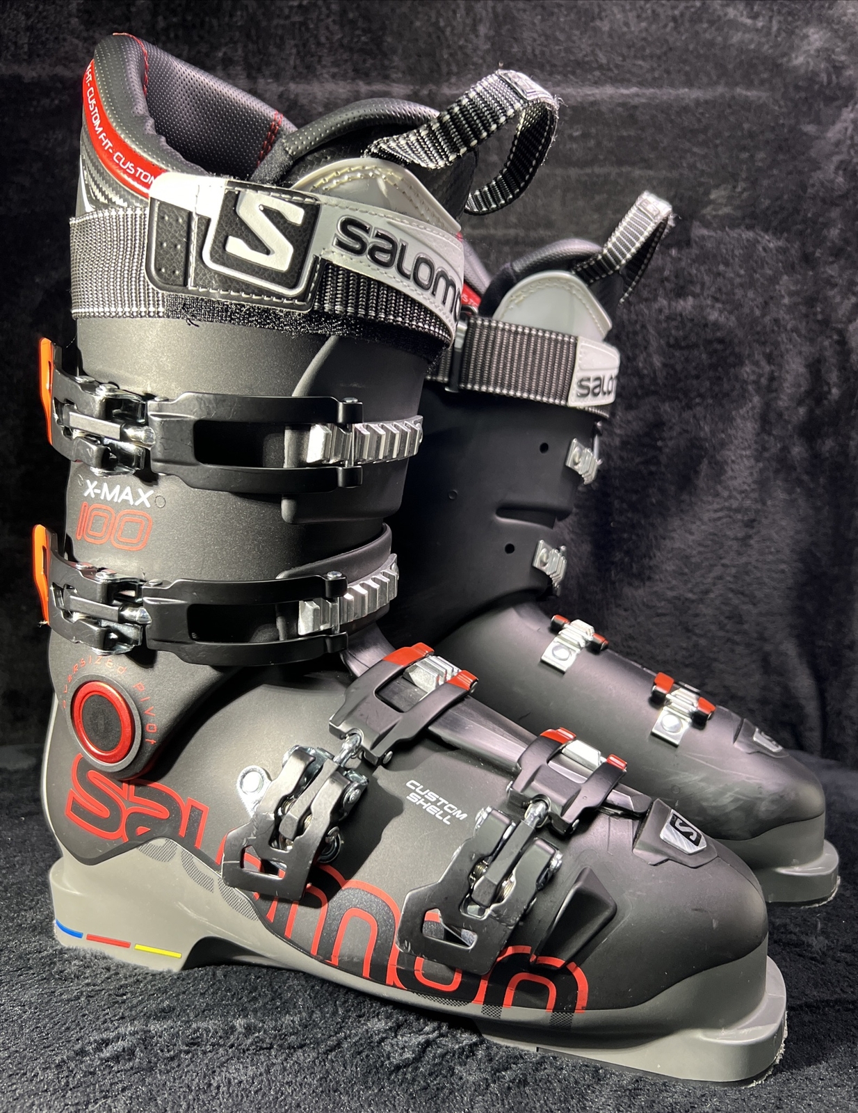 Salomon X MAX 100 Scarponi da Sci Uomo 26 5 305mm Nero Rosso Downhill