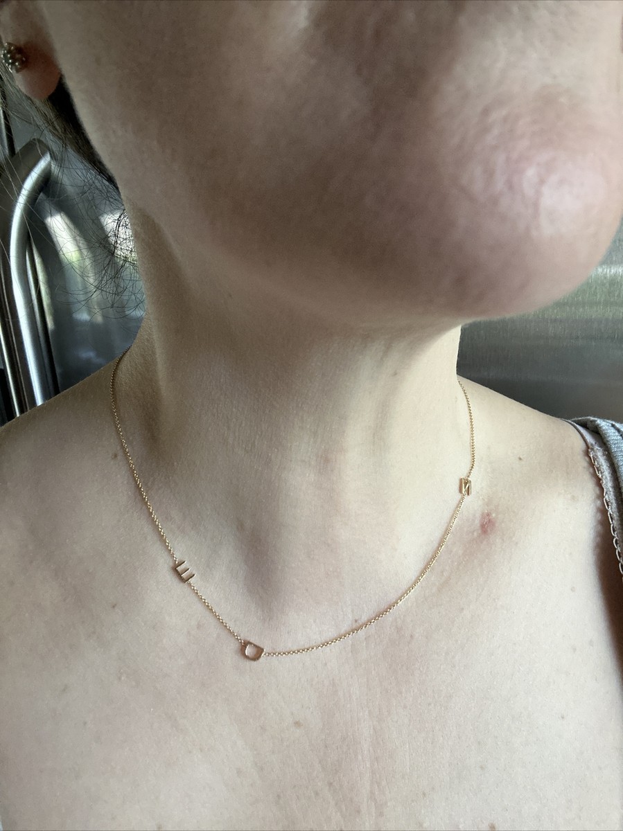 Maya Brenner 14k 3 Initial E D N Necklace 14 K Yellow Gold