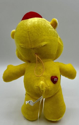 Funshine Care Bear Yellow Sun White Red Hat Nanco Plush 7" 2007 Sunshine - Picture 4 of 8