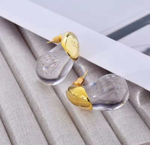 Pendientes gotas de agua B💧Designer Inspo pendientes colgantes de resina transparente - Imagen 4 de 5