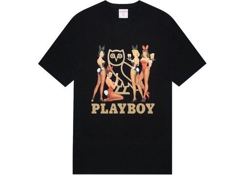 OVO X Playboy Bunny Owl Camiseta Negro Oro Rosa Blanca Octubre Muy Propia Drake RARA - Imagen 2 de 14