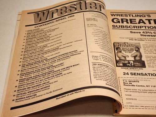 The Wrestler Magazine April 1989 Hulk Hogan Macho Man Randy Savage WWF - Picture 3 of 3