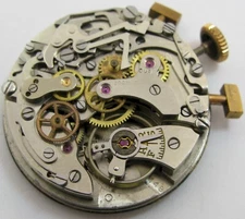 Landeron 148 Eldor watch movement 2 registers for parts