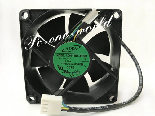 ADDA AD0712UX-A7BGL DC12V 70*70*25MM 0.30A 7CM 4Pin 3300rpm PWM Cooling Fan