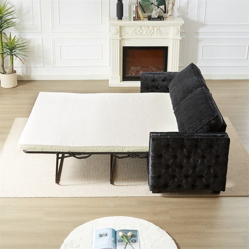 Full Size Pull Out Sofa Bed,Convertible Loveseat Sleeper Sofa w/Folding Mattress - Picture 16 of 21