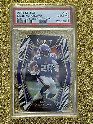 2021 PANINI SELECT #174 KENE NWANGWU ZEBRA PRIZM ROOKIE CASE 2021 PANINI SELECT #174 KENE NWANGWU ZEBRA PRIZM ROOKIE CASE