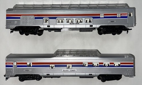 Lot of (2) HO Scale Life Like Amtrak Lighted Passenger Cars in Original Boxes - Picture 10 of 15