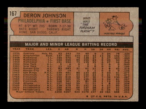 1972 TOPPS BASEBALL 1 TO 173 / SEE DROP DOWN MENU FOR CARD YOU WILL RECEIVE. - Picture 320 of 330
