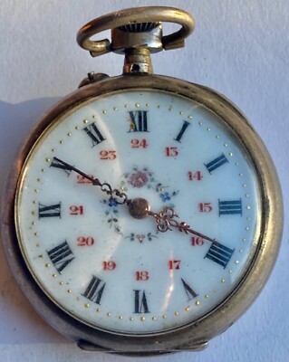 Montre Gousset Argent Massif 36g - Années 1950 - à Réviser - Très Bon état Vintage