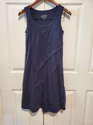 Vestido Buda Neón Funda Sin Mangas Talla XS Azul Carbón Lagenlook - Imagen 1 de 6