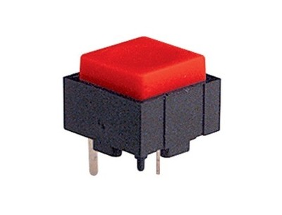 5x Micro mini pulsante 12x12mm con tasto rosso per circuito stampato pcb 24V