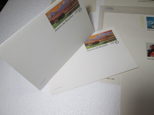 Prepaid Postcards Unused 24 Different Cards Mix Lot Including 3 Airmail - Picture 2 of 6