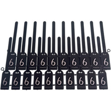 980N-6, Black Security Tags 20 Pack