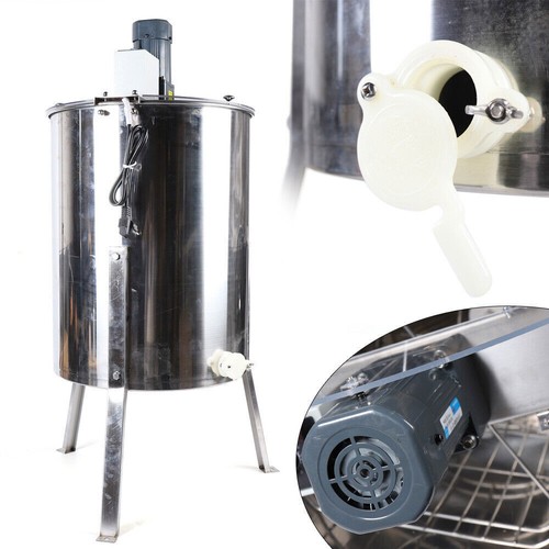 Elektrische Honigschleuder 4Rahmen Waben Honig Edelstahl Imker Schleuder 120W DE - Bild 12 von 12