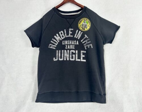 Roots Of Fight Rumble In The Jungle Cut-Off Sweatshirt Muhammad Ali Size Large