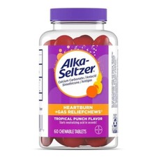 Alka-Seltzer Heartburn + Gas ReliefChews Tropical Punch 60 EA