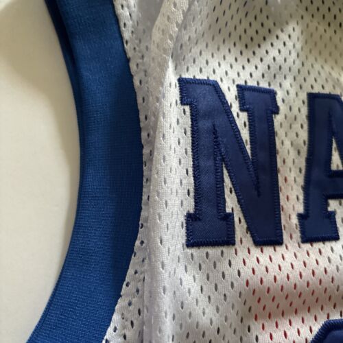 Steve Nash Headgear Classic HGC High School Basketball SMU Jersey White/blue HOF - Picture 7 of 15