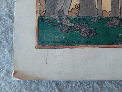 Vintage 1912 Rotkäppchen illustriertes Kinder Papier Buch Drei Bären Serie - Bild 9 von 11