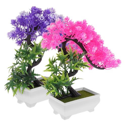 Plantas falsas delicadas en maceta para oficina 2 piezas ampliamente utilizadas - Imagen 11 de 12