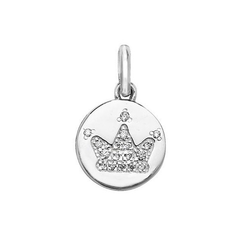 Pendant with Cubic Zirconia Crown Detail Hallmarked Sterling Silver eBay