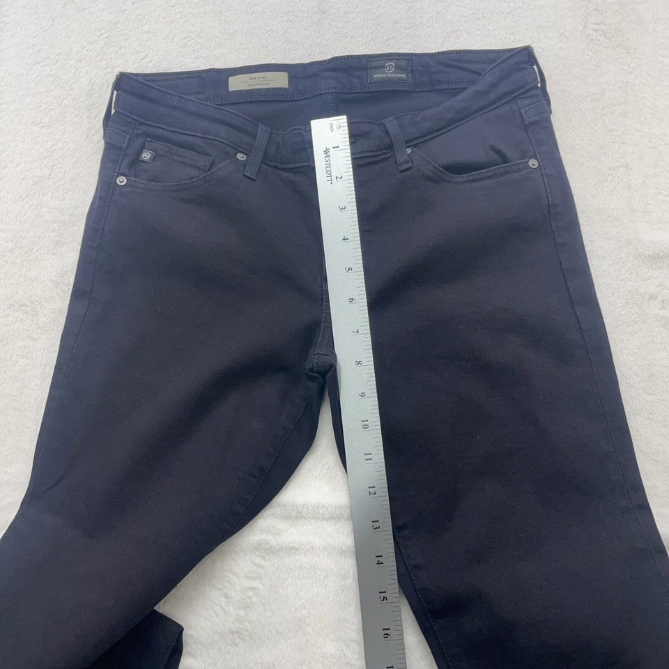 Jean AG Adriano Goldschmied The Stilt para hombre talla 27R 27x31 pierna a medida italiano EE. UU. Foto 3 de 4