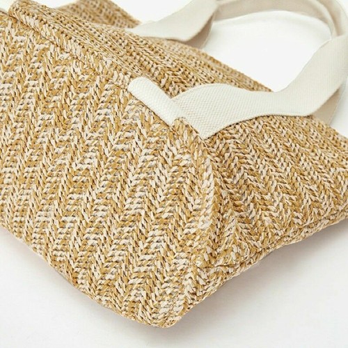 Damen Stroh Handtaschen Tragetasche WICKER Korb Rattan gewoben Taschen Strand - Bild 5 von 10