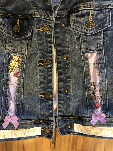 Jumping Beans Jean Denim Jacket Size 5T Disney Beauty & The Beast Girls - Picture 7 of 10