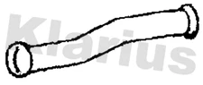 Klarius exhaust pipe fits Citroën berlingo partner CN812X