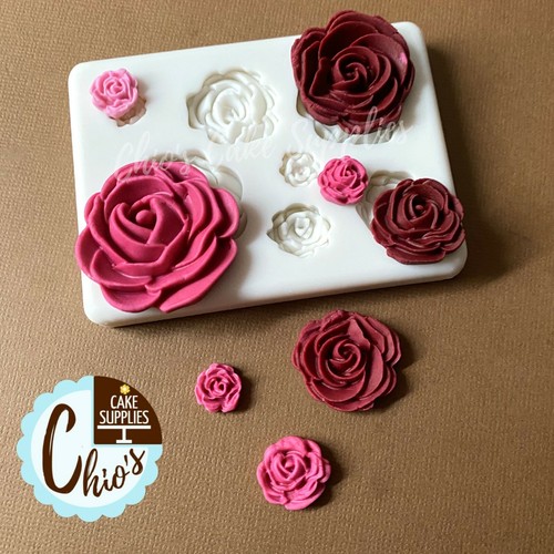 Roses, rose leaves silicone molds. - Picture 7 of 9