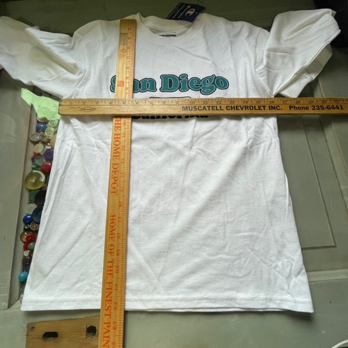 Champion San Diego, California T-Shirt Crewneck Long Sleeve Youth M (7-8) NWT - Picture 8 of 8