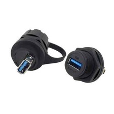 Panel Female Socket M20 1.5A Waterproof Adapter Industrial Data USB Connector