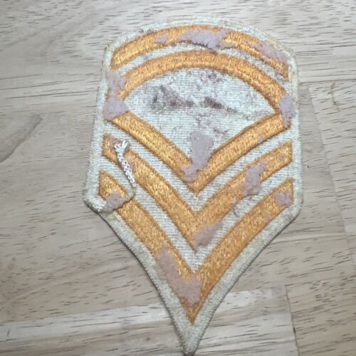 Sergente di Stato Maggiore US Army oro su bianco maschio ASU Chevron - Foto 5 di 6